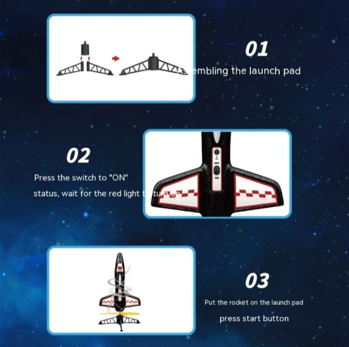 Electric Rocket Launcher with Parachute